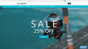 Fishing Store PrestaShop Theme by WT Website Template - 53815