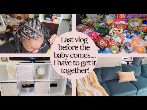 Pregnant Weekly Vlog | I'm Having Contractions!! | MASSIVE Walmart Haul | New Hairstyles