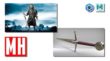 How to model a Claymore "Braveheart " sword in Maya 2017