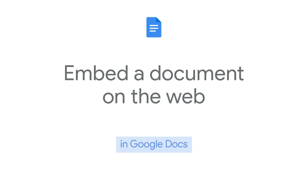Adding embed to your webpage -  Docs