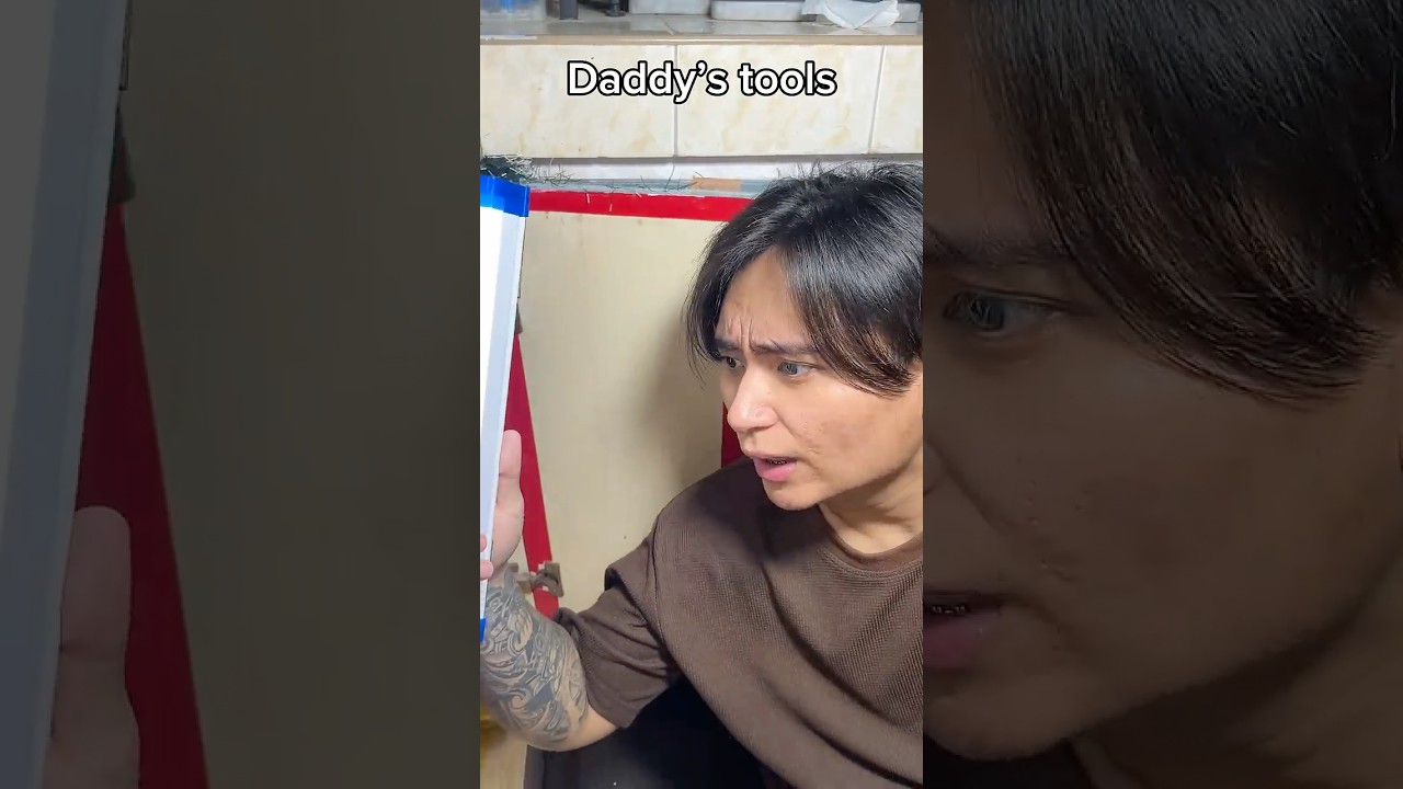 Daddy’s tools 🛠️ 🤦‍♂️😅 #BiboyBecky #BiboyAndBecky #shorts #skits #funny #comedy