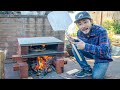 I MADE A BRICK PIZZA OVEN and Foraged for Pizza Ingredients | Black Trumpet Mushrooms and Clams