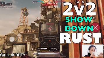 PLAYING CALL OF DUTY 2V2 SHOWDOWN | NEW RUST COD MAP | MOBILE GAMEPLAY