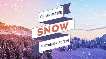 Gif Animated Snow Photoshop Action