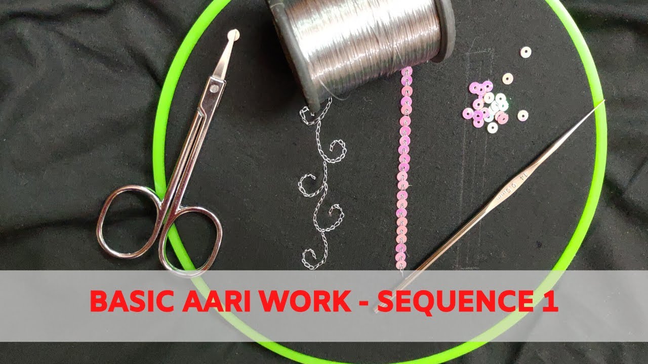 Ari Work Basic Easy and Simple - Basic Aari Work with Sequence - Part 1 (Embroidery ...