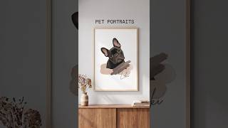 Custom digital pet portraits