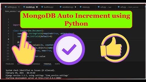 How to Create Auto Increment Field in MongoDB with Python | Python MongoDB Tutorial