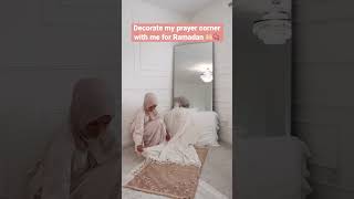 Decorate my prayer corner with me for Ramadan 🤲🏻📿 #shorts #ramadan2023 #ramadanmubarak screenshot 5