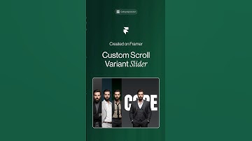 @Framer Scroll Slider Animation Tutorial