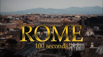 Rome in 100 seconds |  Lumix G7 + Zhiyun Crane Plus | CINEMATIC
