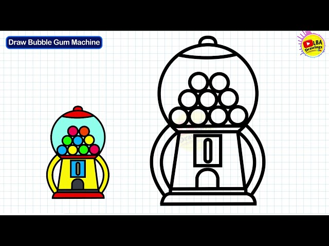 How to draw Bubble Gum 