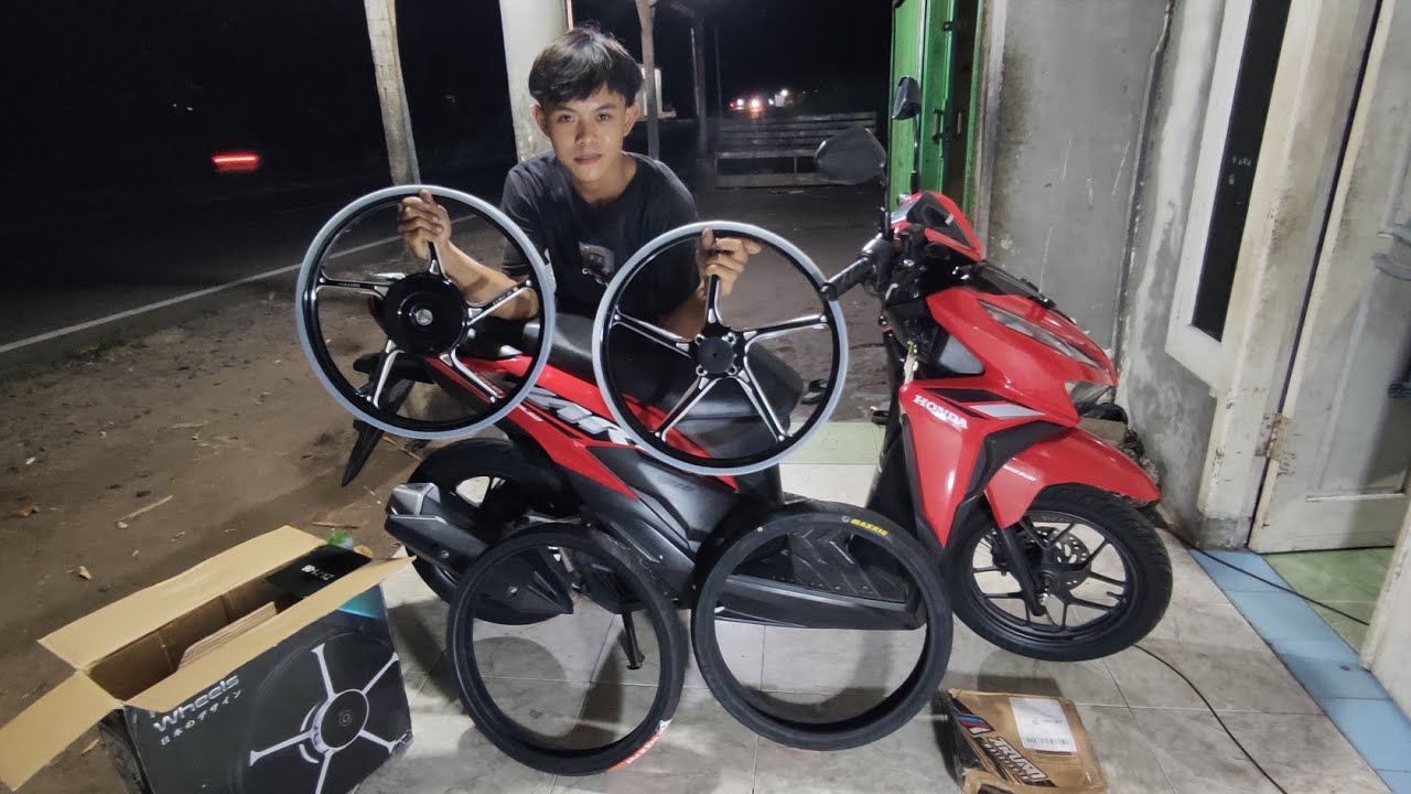 pasang velg enkei ring17 ke honda vario 125