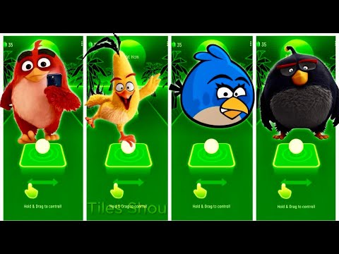 🎵 Tiles Hop x Angry Birds challenge!🐔
