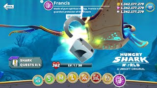 New Francis Manta Ray Unlocked And Francis Manta Ray Gameplay - Hungry Shark World