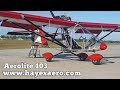 Aerolite 103, Hayes Aero, Aerolite 103 ultralight and experimental aircraft builder.