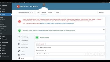 One-Time and Recurring Payment Forms Using Gravity Forms - Step 2