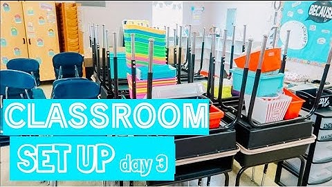 CLASSROOM SET UP DAY 3 | bulletin boards & desk layout