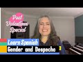 Pedacitos de espaol  learn spanish pronunciation with profe arnaly spanishlessons  gender