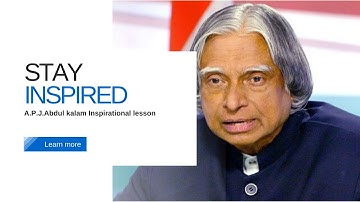 A.P.J. Abdul Kalam Inspirational lesson for a lifetime - How to manage failure and success