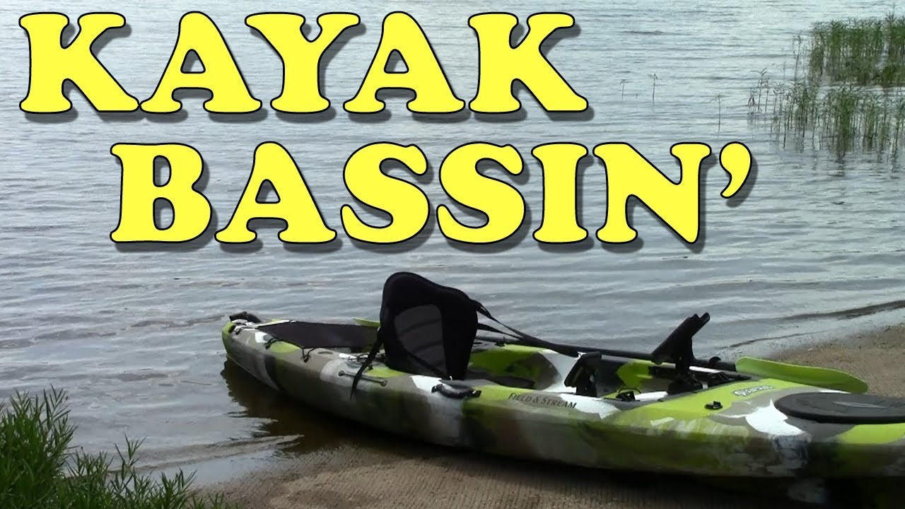 Catching Bass From The Kayak at Little Grassy Lake in Southern Illinois