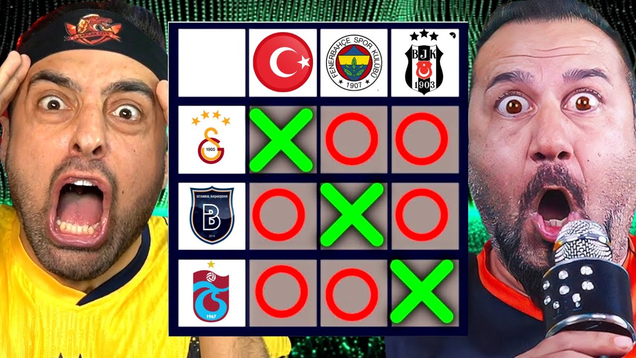 EFSANE FUTBOL TİC TAC TOE BULMACASI ! SESEGEL ÇILDIRDI !