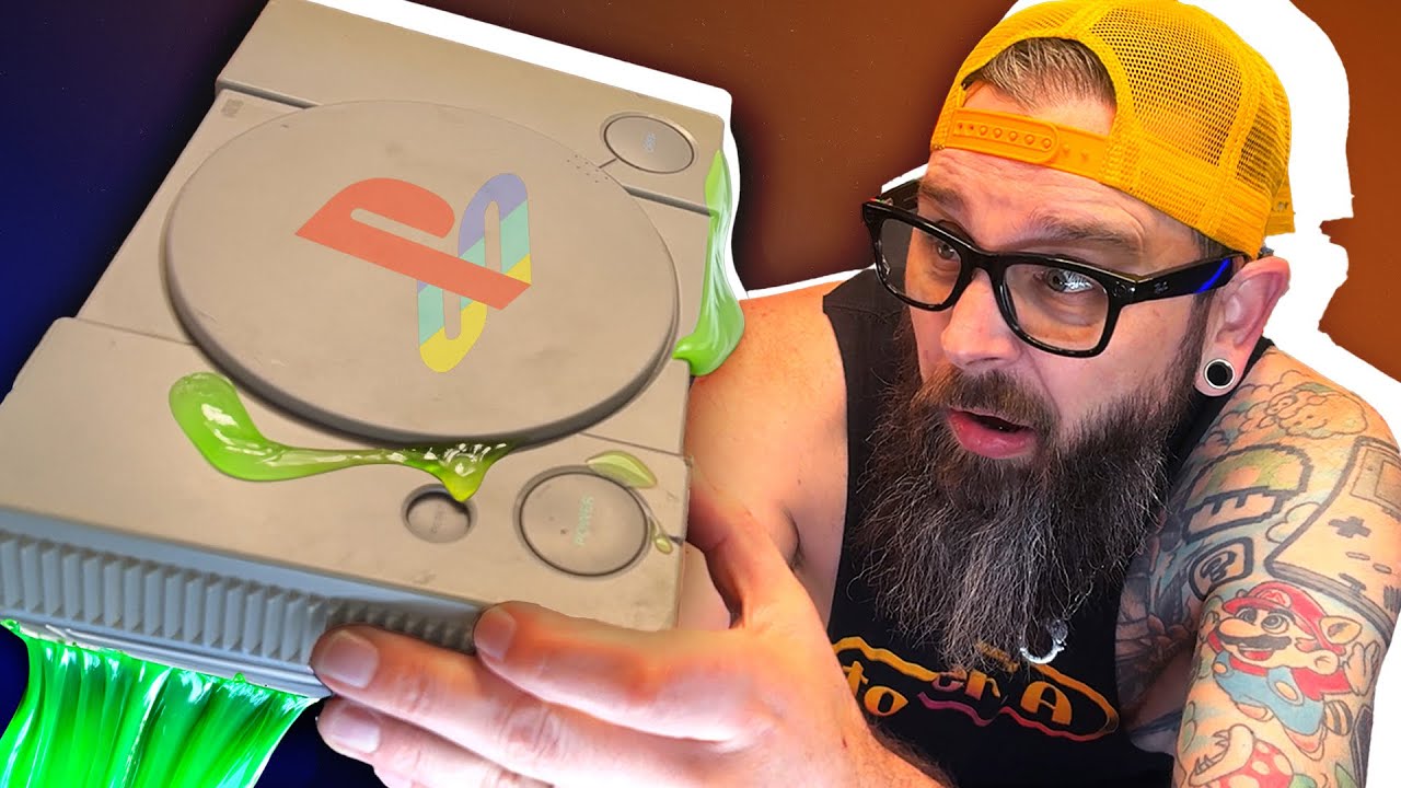 This PlayStation 1 was holding a HUGE secret inside | PS1 Reshell