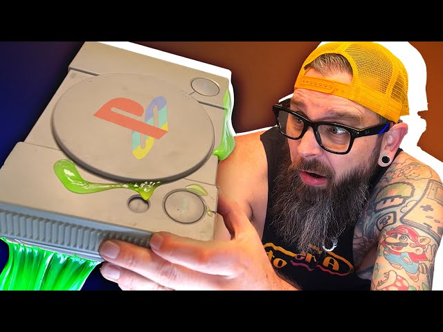 This PlayStation 1 was holding a HUGE secret inside | PS1 Reshell