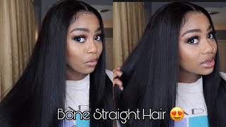 How to Straighten Your Hair | Bone Straight Results!
