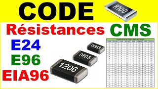 Comment lire le code des résistances cms électronique resistor smd code ✅💥