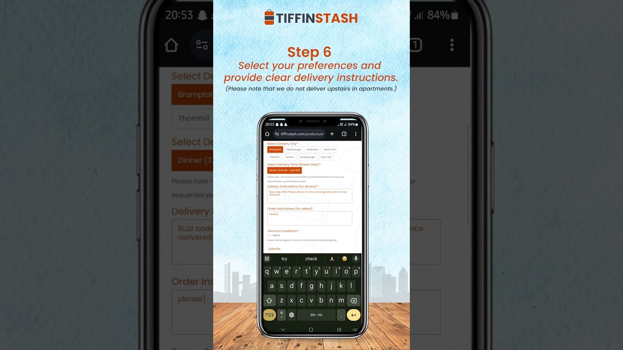 Order tiffins is easy from TiffinStash