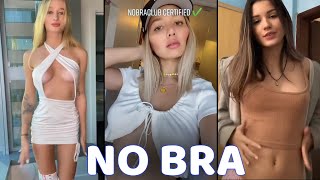 No Bra Challenge Periscope & Tiktok No Bra Girls