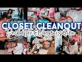 EXTREME CLOSET CLEAN OUT | SMALL CLOSET DECLUTTER AND ORGANIZATION | SATISFYING BEFORE & AFTER