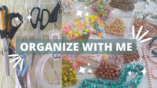 ORGANIZING MY CRAFT SUPPLIES AND SEWING AREA| ORGANIZE MY BEADS| ORGANIZING TIPS| ROCHELLE MERCADO