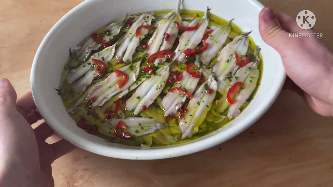 ALICI MARINATE FATTE IN CASA /MARINATED ANCHOVIES// RICETTA COMPLETA
