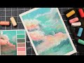 Lovely cloudsbeginner soft pastel lesson