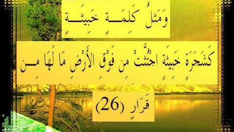 القرآن الكريم سورة إبراهيم الأية 26 قراءة السديس