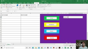 List and Rename bulk files in a folder using macro | Excel VBA