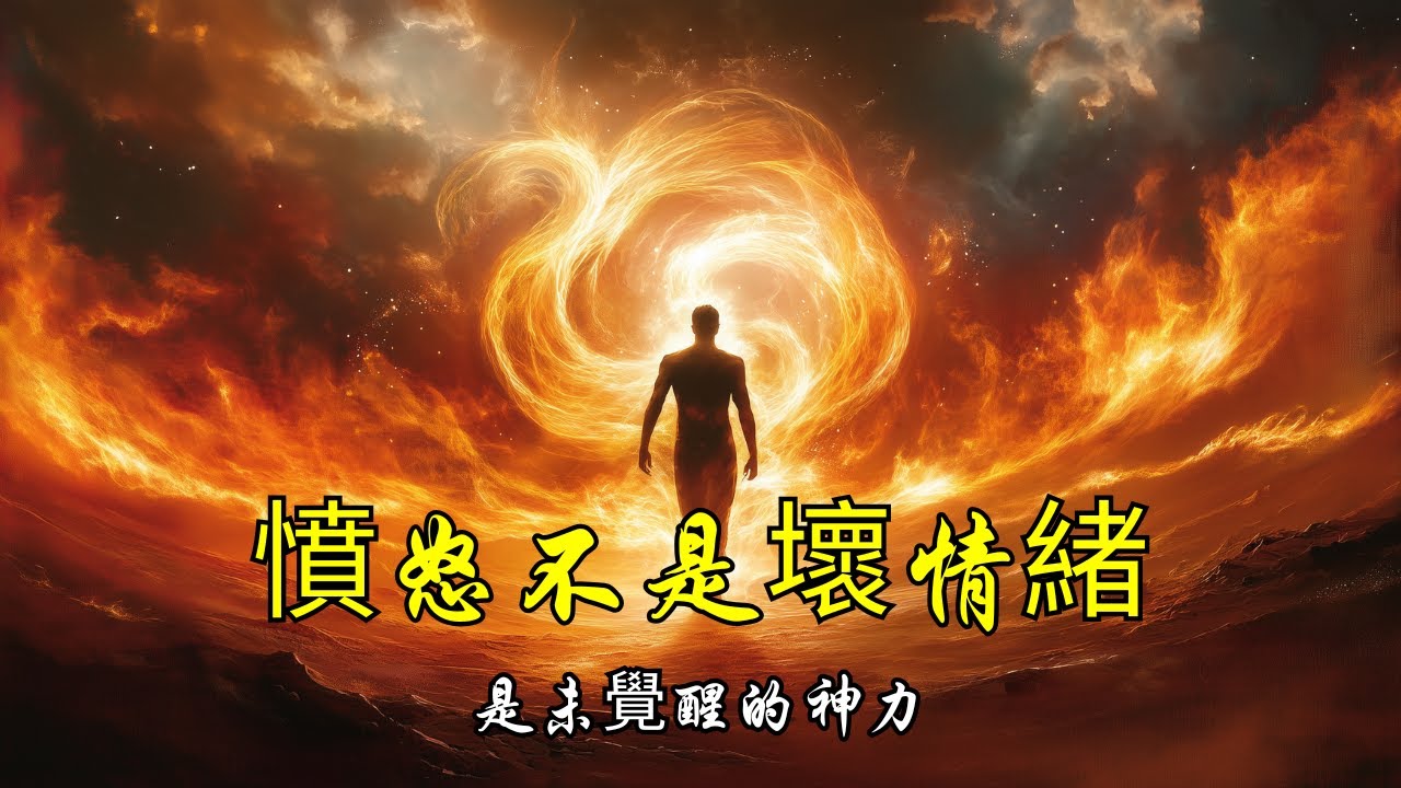 憤怒不是壞情緒，是未覺醒的神力 | 情緒覺知 | 愤怒管理 | 壓抑情緒 | 情緒釋放 | 心靈覺醒 | 愤怒的力量 | 自我療癒 | 覺知練習 | 情緒教育 | 感受情緒 | 心靈成長 | 火的隱喻