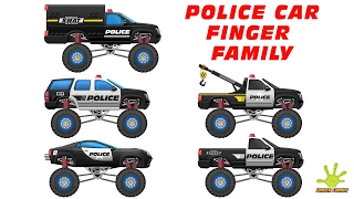 Police Car Finger Family Rhyme | Finger Family Songs