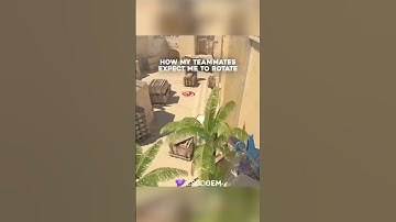 How My Teammates Expect Me To Rotate 😂#shorts #csgo