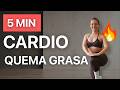 5 Min Cardio HIIT | Quema Grasa en Casa Sin Equipo 🔥