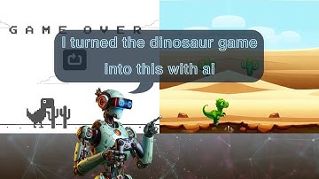 Transforming Google Chrome Dino Game with Unity and AI Magic!