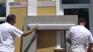 Fassaden Stuck flexible Zierleisten zu Styroporsäulen Ankara 108