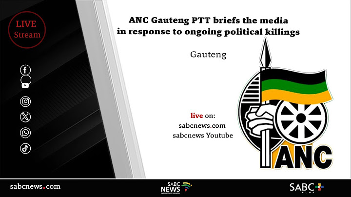 ANC Gauteng PTT briefs the media in response to ongoing political killings