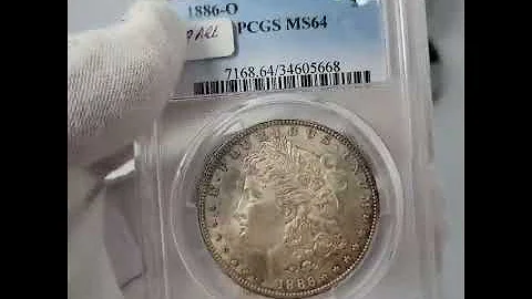1886-O Morgan Silver Dollar PCGS MS64