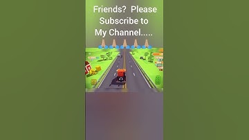 Blocky Highway Traffic Racing #gameplay #blockyhighway #shorts