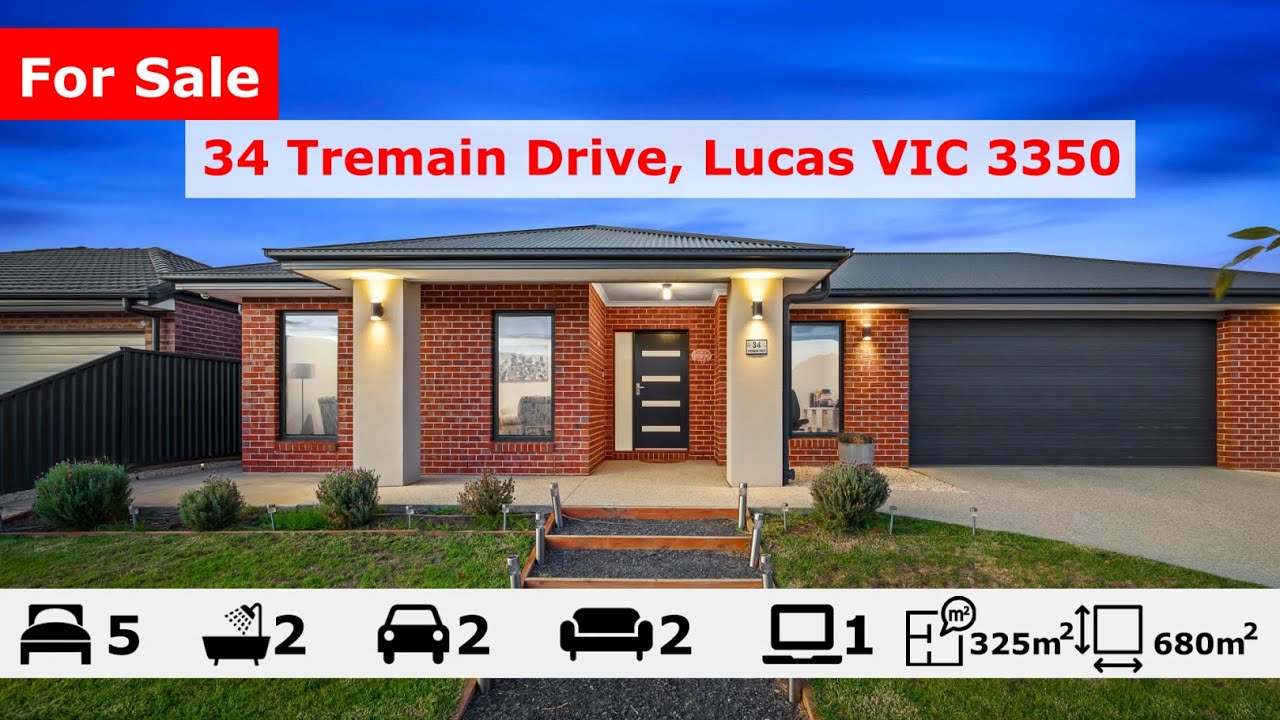 Modern House for Sale in Lucas Quality, Space, and Style!! I 34 Tremain Drive Lucas VIC 3350