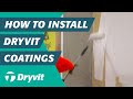 How to install dryvit coatings
