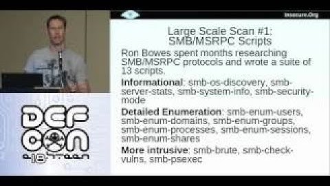 Defcon 18 Mastering the Nmap Scripting Engine Fyodor David Fifield