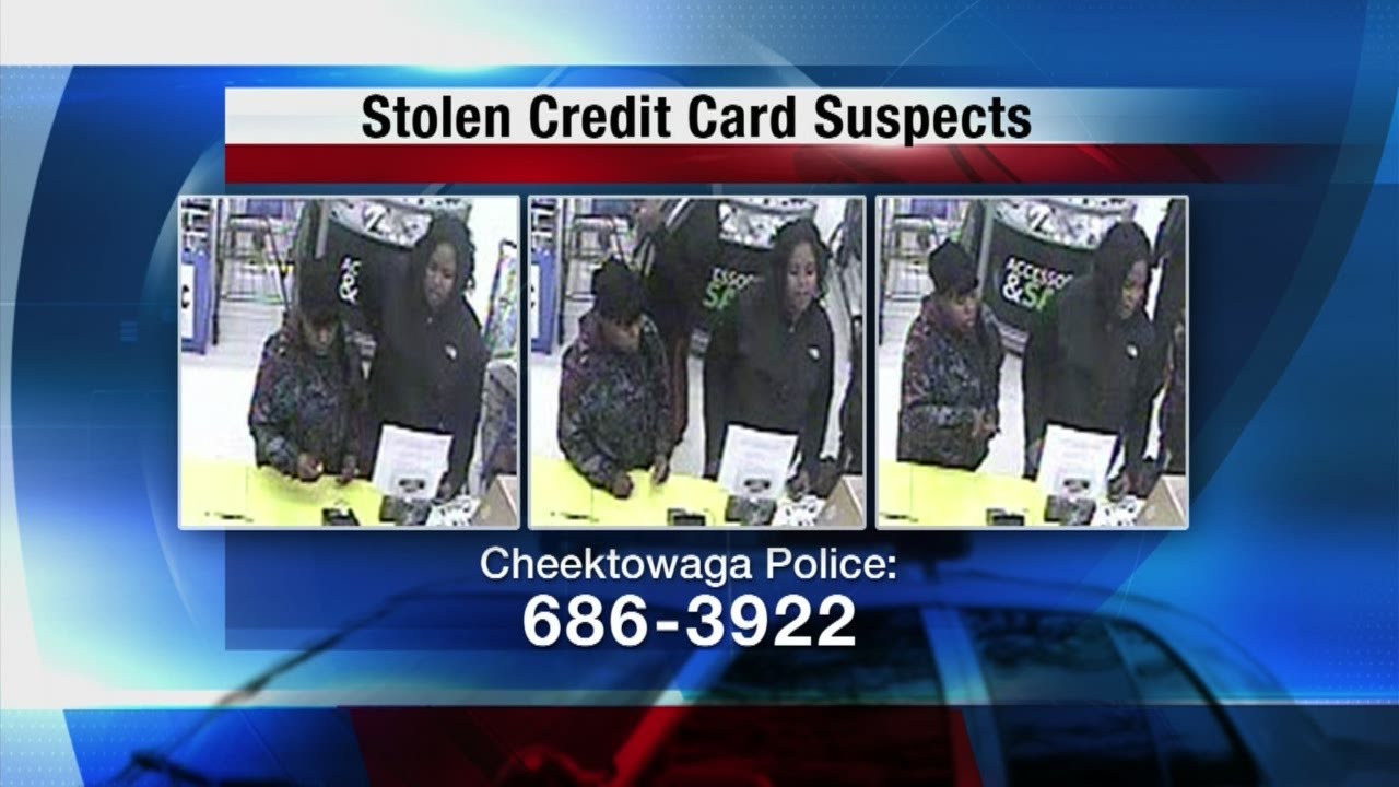 Police search for people using stolen credit cards - YouTube